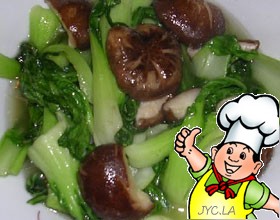 香菇烧油菜的做法