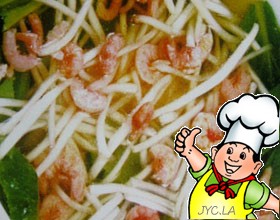虾干炒掐菜的做法